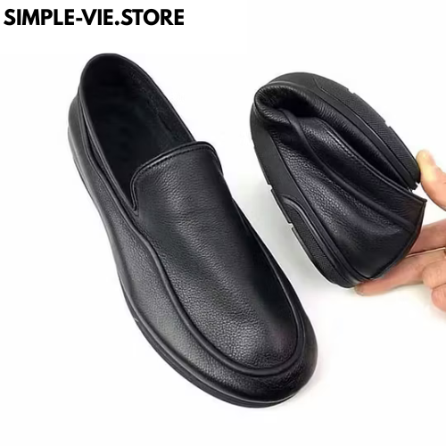 | Mocassins en cuir décontractées souples.