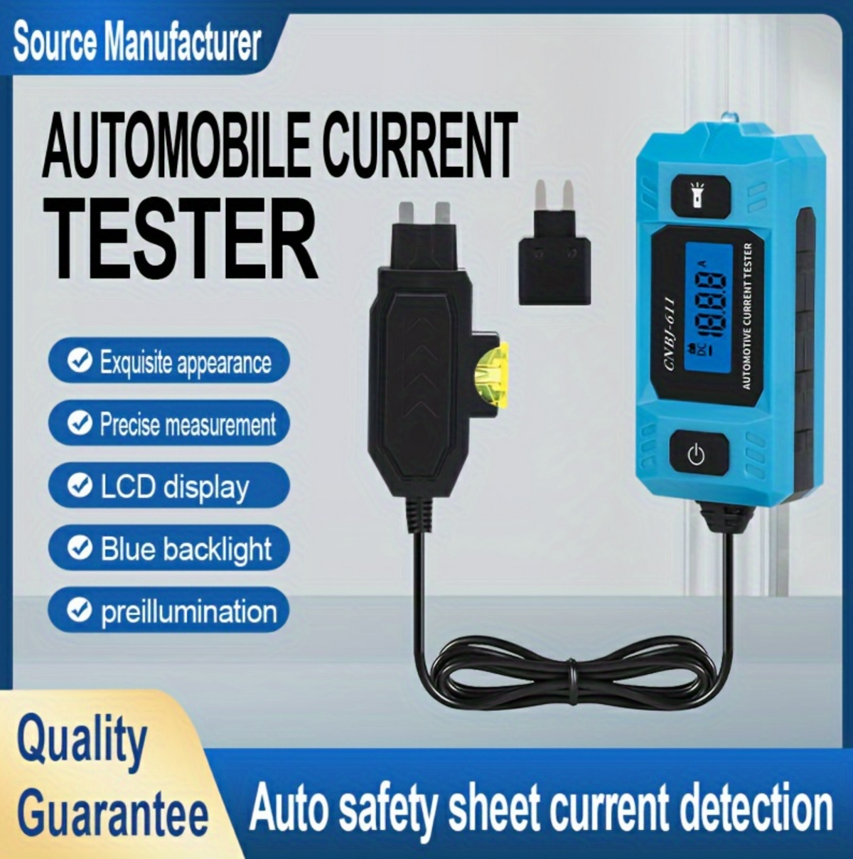 Testeur fusible pour voiture de Courant Portable.