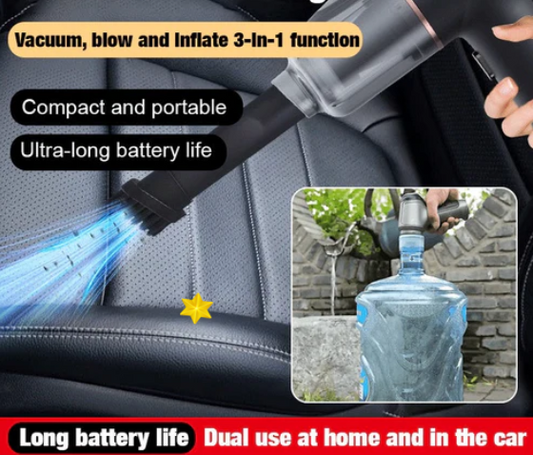 Aspirateur soufflant tout-en-un sans fil pour la maison et la voiture.