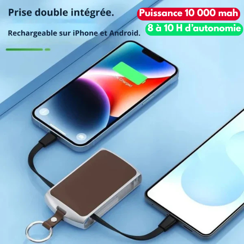Chargeur Portable Compact avec Allume.