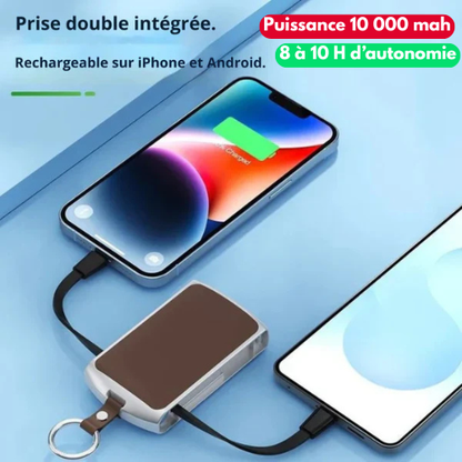 Chargeur Portable Compact avec Allume.