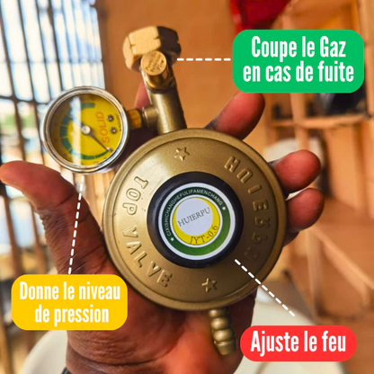 DETENDEUR DE GAZ AVEC MANOMETRE DE SECURITE - GAZ-CONTROL