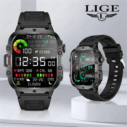 Montre Connectée Homme Robuste - Étanche IP68 & Autonomie Longue Durée