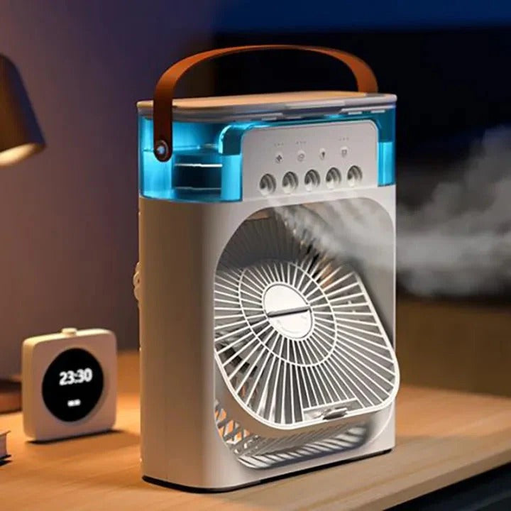 Refroidisseur d'Air Portable 3-en-1 - Ventilateur, Humidificateur & Climatiseur Personnel