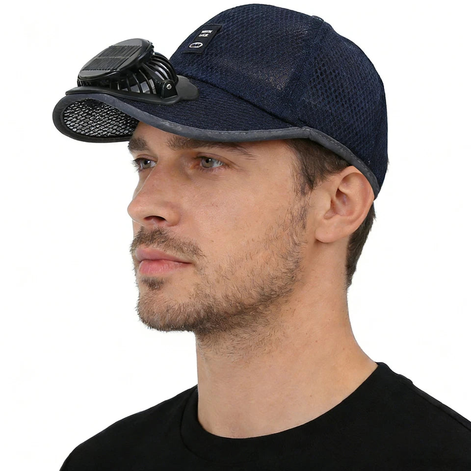 Casquette solaire avec ventilateur, Stop à la chaleur du Mali.